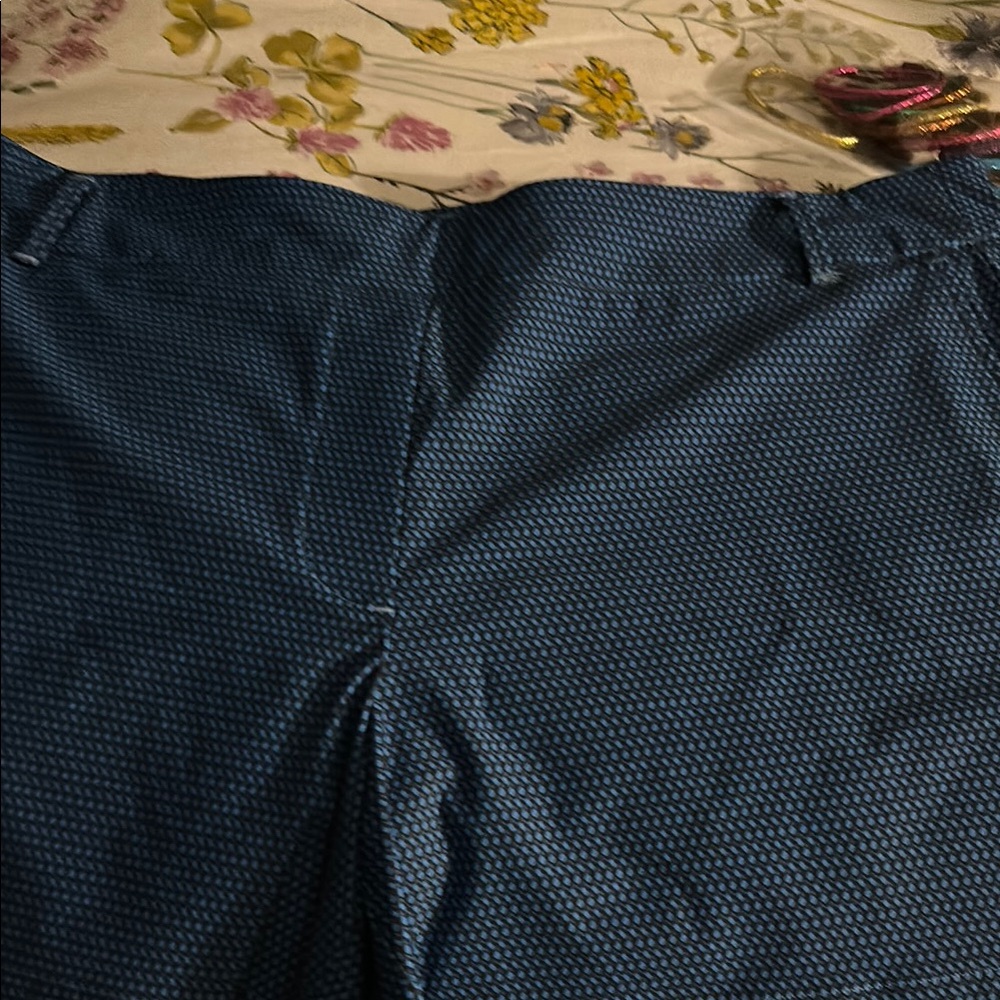Blue Patterned Pants